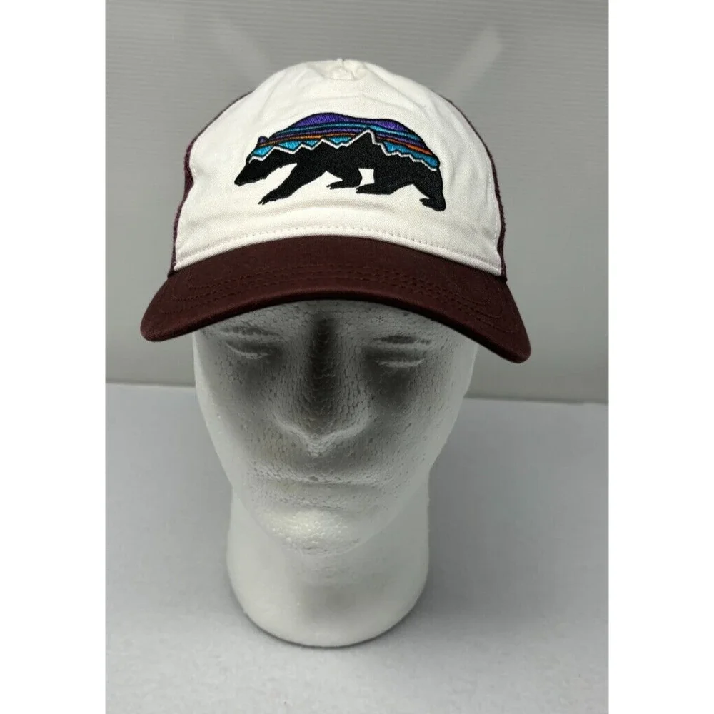 Patagonia Fitz Roy Bear Trucker Hat - Excellent‎ - Brown - Snapback